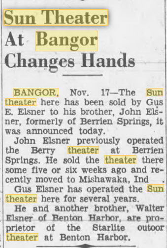 Sun Theater - Nov 19 1949 Changing Hands